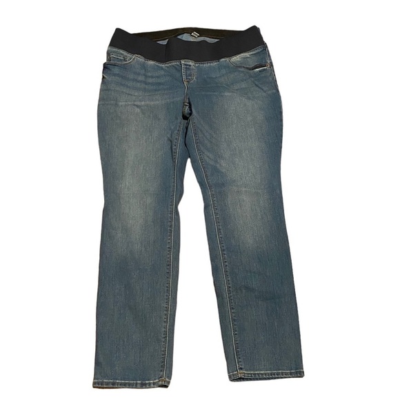 maternity jeans stretch low front panel slim straight size 18 NWT‎ old navy - Picture 1 of 5